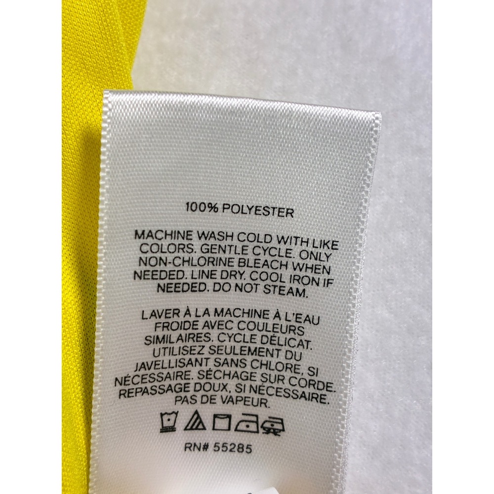 Express Bright Yellow Floral Strapless Romper Sweetheart Neckline Size 2 - Picture 13 of 13